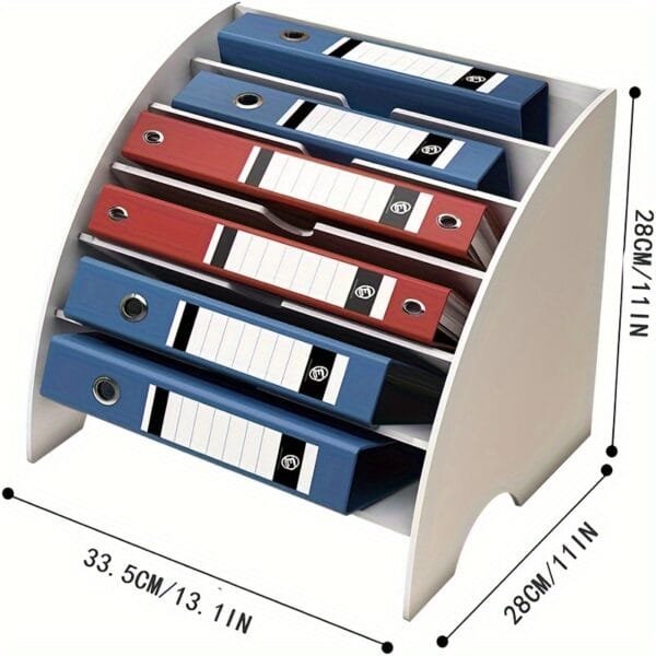 Curved A4 File Folder Organizer