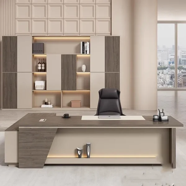 Computer Standing Office Desk Conference Study Executive Storage Monitor Office Desk Corner Scrivania Angolare Furniture HDH - AliExpress 1503