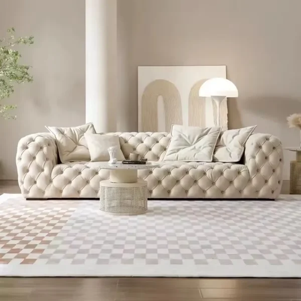 EZ-hm high-end creamy chesterfield sofa living room furniture comfortable couch Italian creative light luxury postmodern sofa - AliExpress 1503