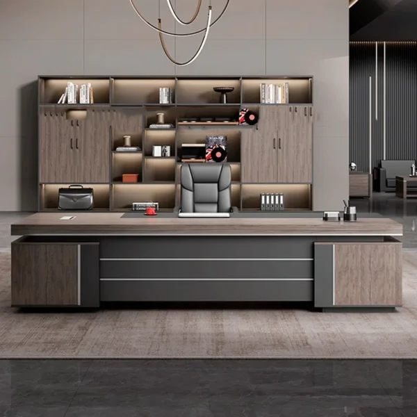 Executive Storage Work Desk Wooden Workstation Standing Reception Monitor Work Desk Compact Scrivania Ufficio Office Supplies - AliExpress 1503