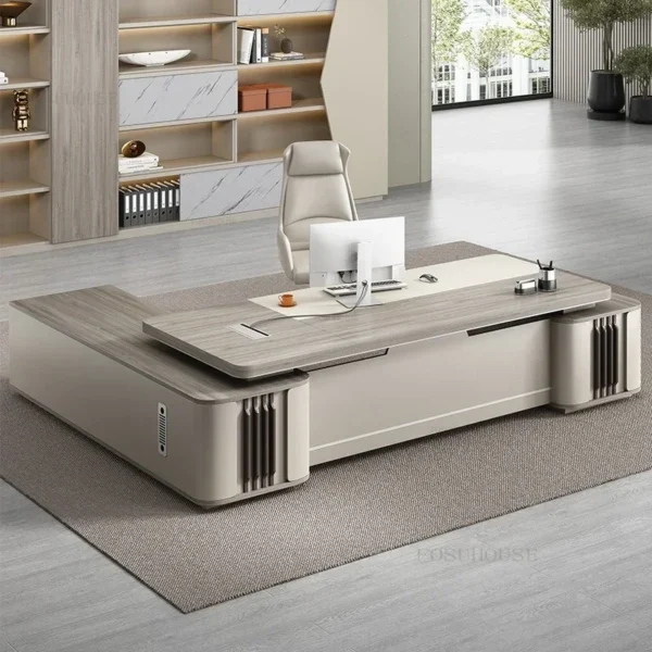 Fashion Light Luxury Boss Desks Simple Office Furniture Modern Manager Desk Single Office Chair Set Home Desktop Computer Desk - AliExpress 1503