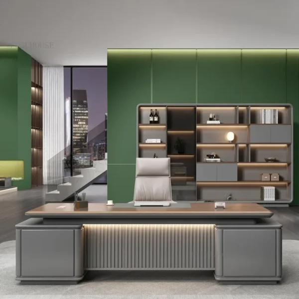 Luxury L-shape Office Furniture Minimalist Boss Desk Executive Desk General Manager Office Computer Desable for Boss H - AliExpress 1503