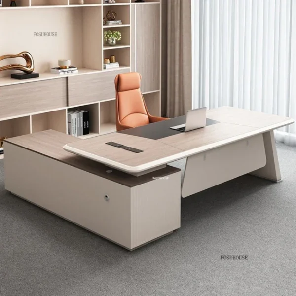 Modern Light Luxury Small Boss Office Desks European Designer Multifunctional Computer Desk Office Furniture Advanced Study Desk - AliExpress 1503