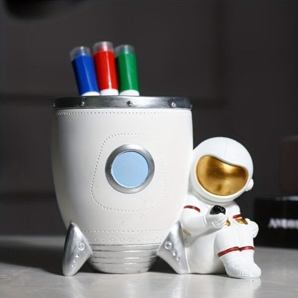 Cartoon Creative Astronaut Pen Holder Storage Box
