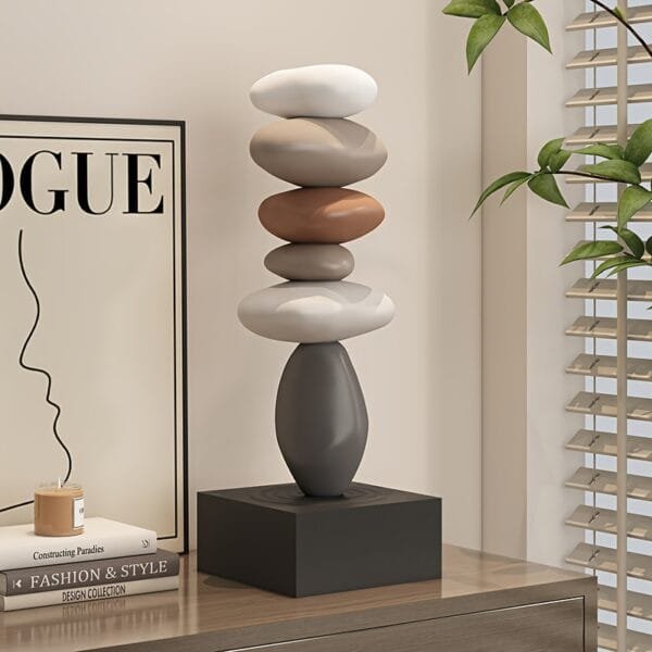 Elegant Resin Decorative Sculpture for Home - Perfect for Living Room, TV Stand, or Desktop | Ideal Housewarming Gift