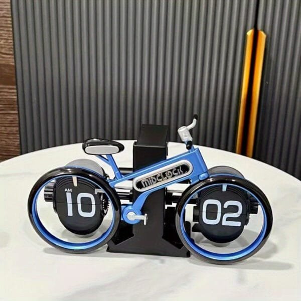 Unique Bicycle-Inspired Flip Clock - Stylish Desktop Decor, Perfect Gift Idea