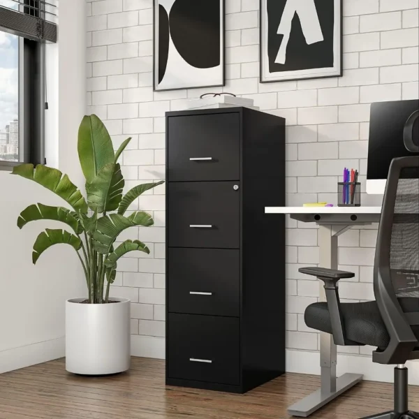 4-Drawer Vertical File Cabine,18D Four-drawer filing cabinet holds letter size documentsVertical file cabinet for everyday use. - AliExpress 1503