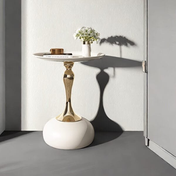 Elegant Modern Metal Side Table