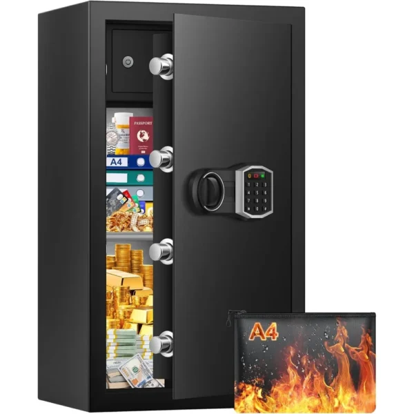 Anti-theft Home Security Safe Box with Electronic Keypad Keys and Hidden Lock Box, Large Digital Safe for Home Business Office - AliExpress 1503