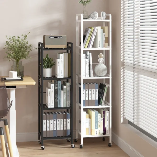 Bookshelf Floor Multi-layer Simple Student Children's Bookshelf Household Storage Rack Living Room Creative Bookcase Iron Art - AliExpress 1503