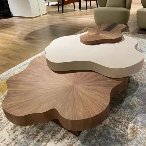 Cream Wind Tea Table Cloud Solid Wood Italian Style Table Living Room Creative Internet Celebrity Simple Modern Furniture - AliExpress 1503