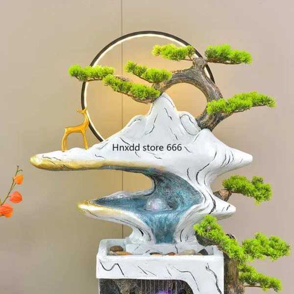 Floor-to-ceiling home accessories, circulating water features, new Chinese office opening gifts - AliExpress 15