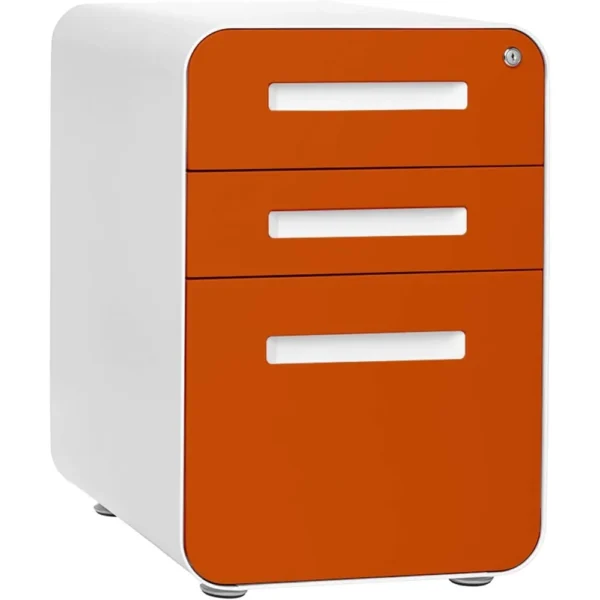 Laura Furniture Stockpile 3 Drawer File Cabinet with Lock - Under Office Desk Metal Filing Cabinet, Legal/Letter File - AliExpress 1503