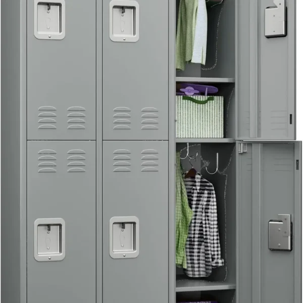 Lockers - 6 Lockable Door Locker Cabinet,72 Inch Tall Storage Locker for Employee,Home Office,Gym,School - AliExpress 1503
