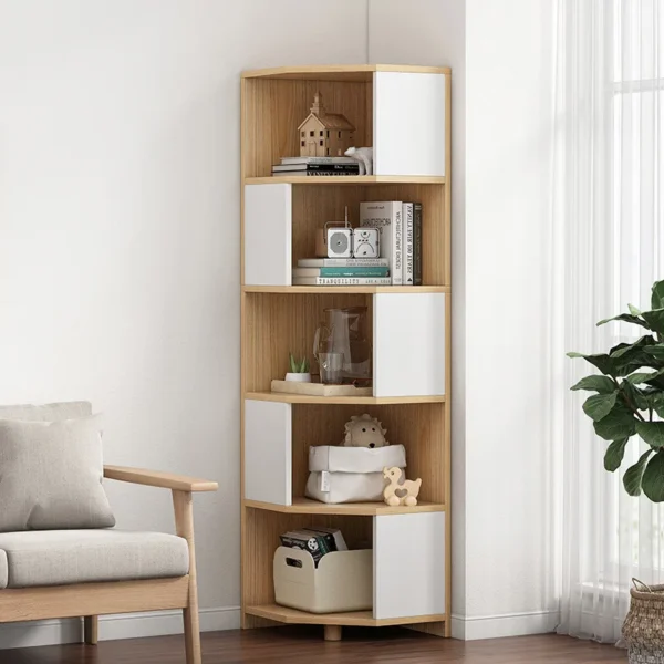 Luxury 2024 Floor Corner to Floor Bedroom Storage Cabinet Wall Triangle Simple Nordic Style Study Corner Bookcase - AliExpress 1503