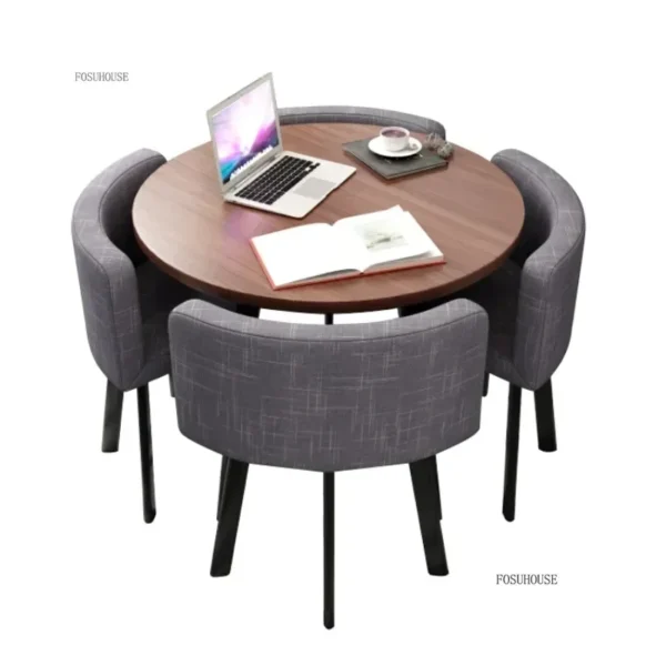 Luxury Conference Table and Chair Combination for Negotiation Modern Dining Table Home Furniture Restaurant Dining Table Set N - AliExpress 1503