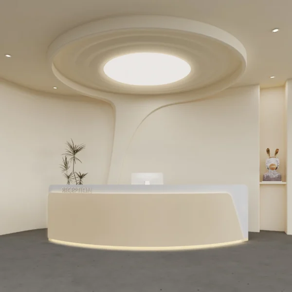 Minimalist Furniture Beauty Institute Counter Column Showcase Restaurant Reception Business Hairdressing Empfang Stores Salon - AliExpress 1503