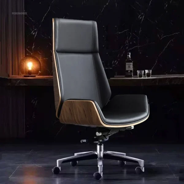 Modern Light Luxury Leather Office Chairs