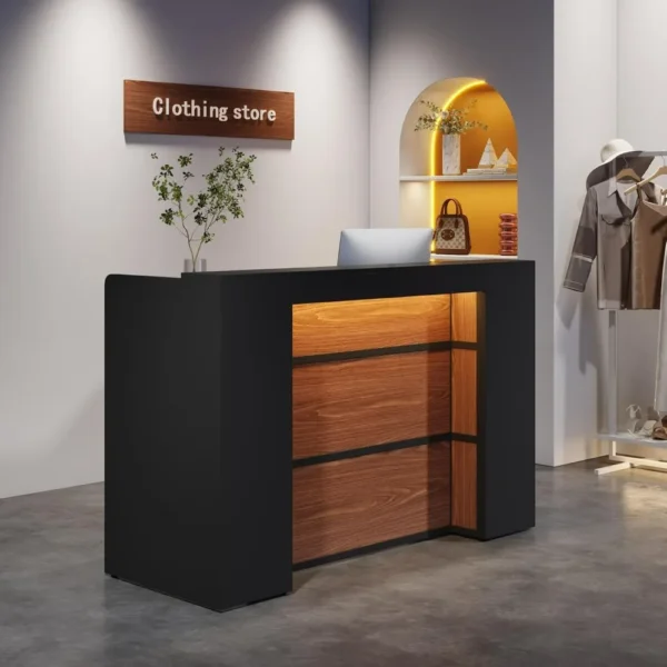 Reception Desk Front Counter Desk for Checkout, Lobby, Salon, Retail, Modern Large Counter Table for Store Shop Clinic Office - AliExpress 1503