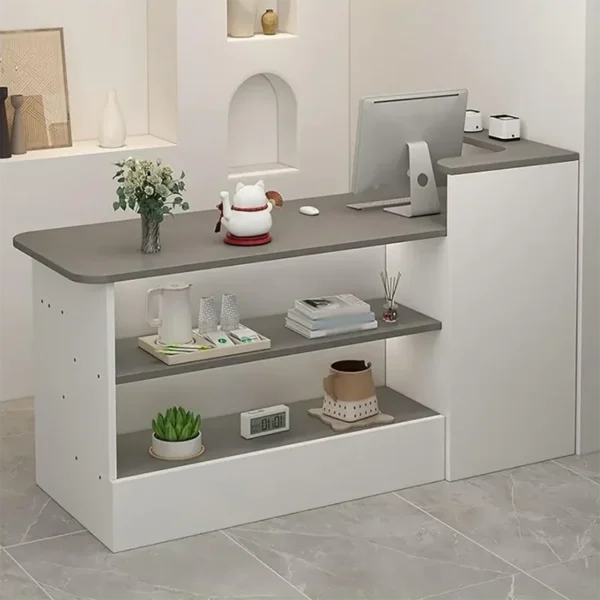 Reception Salon Promotional Table Front Desk Counter Clothes Executive Office Furniture Store Luxurious Entrance Atril Advanced - AliExpress 1503