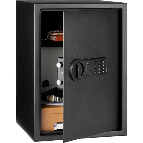 Steel Home Security Electronic Safe with Programmable Keypad Lock, Secure Documents, Jewelry, Valuables, 1.8 Cubic Feet, Black, - AliExpress 1503